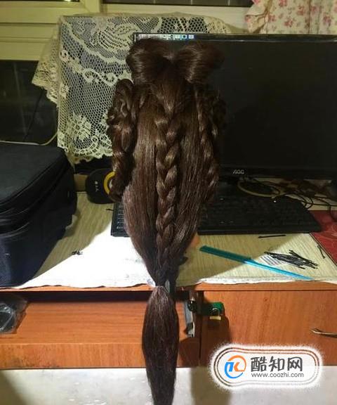 扎美丽的古装头发优质